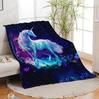 Unicorn Blanket Unicorn Throw Blanket Gifts for Girls Women Kids Adults Super Soft Cozy Plush Fluffy Fuzzy Fleece Blanket Home Decor 60''X80'' by Fuzawet