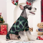 XPUDAC 4 Pack Dog Pajamas for Large Dogs Cats Plaid Doggie Clothes Puppy Onesies Christmas Pajamas Jumpsuits Pet Pjs Shirt Apparel 5X-Large, Red Green Beige Grey - Image 6