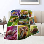 Snail Blanket Snail Lover Throw Blankets Gifts for Girls Boys Kids Soft Cozy Fleece Plush for Couch Sofa Bed 60"x50" - Image 4