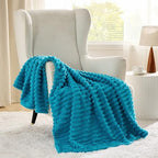 Bedsure Soft Throw Blanket for Couch Decor Gifts Teal 50"x60" - Image 3