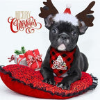 SATINIOR 4 Pcs Christmas Pet Costume Santa Hat Reindeer Antler,Funny Style - Image 2
