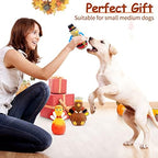 Malier 3 Pack Thanksgiving Turkey Latex Dog Toys, Interactive Play Dog Toys for Small Medium Dogs - Image 5