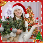 Weewooday 12 Pcs Mini Christmas Santa Hat Scarf Set,Mix Size, Classic Style - Image 6