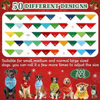 200 Pcs Christmas Dog Bandanas Bulk, Washable Pet Scarf Bibs - Image 4