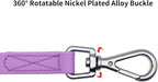 Waterproof Dog Training Leash 50FT 30FT 15FT 10FT 5FT Heavy Duty Recall Long Lead for Large Medium Small Dogs (30FT, Purple)