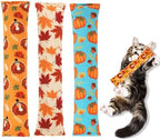 KOOLTAIL Cat Catnip Toys for Thanksgiving, 3 Pack Durable Soft Kicker Toy Filled with Natural Catnip, Interactive Bite Resistant Chew Teeth Cleaning Gift for Indoor Cats Kitten by KOOLTAIL