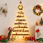 Vercraft Cat Proof Wall Christmas Tree with Light Hanging Mounted Wood by Vercraft