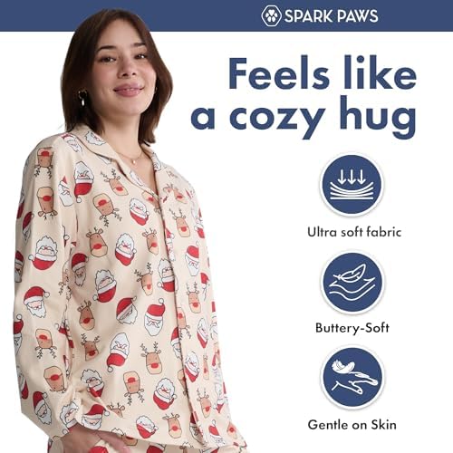 Spark Paws Christmas Matching Dog and Owner Pajama Top - Image 2