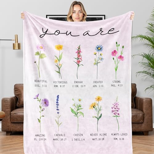 Christian Gifts for Women, Christian Throw Blanket 40'' x 60'' by AISDE
