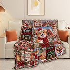 Corgi Christmas Throw Blanket Cute Puppy Holiday Gifts 60''X80'' - Image 4