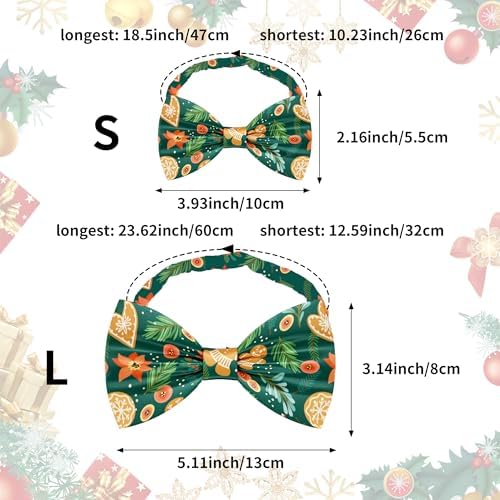 Christmas Dog Bow Ties Bulk for Large Dogs 30 Pack 5.1"*3.1" L - Image 2