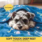 Luciphia 3 Pack Cute Dog Blankets Soft Fleece for Small Puppy Cat,41"x31" - Image 2