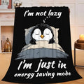 Penguin Blanket for Girls Women Boys Men Adults Kids Soft Cozy Fleece Sleeping Penguin Throw Blankets Gifts Warm Flannel Plush Lightweight Decor for Couch Bed Sofa 50"X40" by Unknown