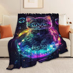 Cat Throw Blanket Cat Stuff Gifts for Kids Girls Boys Adults Women Man Soft Cozy Warm Plush Fluffy Fuzzy Fleece Blanket Decor 60''X80'' - Image 6