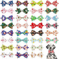 Christmas Dog Bow Ties Bulk for Large Dogs 30 Pack 5.1"*3.1" L by Bestwishforyou