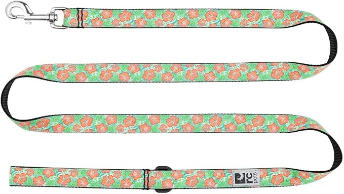 RC Pets Dog Leash | 6ft Leash with Durable Grip, Reflective Label & Accessory Ring | 3/4-Inch Wide, Soft Webbing | Mahalo
