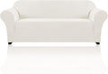 Stretch Sofa Cover Slipcover Couch Covers for 3 Cushion Couch Furniture Protector Sofa Covers with Non Slip Elastic Bottom Dogs Pet Friendly Fitted(Large Sofa 90"-100",Porcelain)