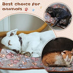 Tatuo 4 Pcs Fleece Dog Blanket for Puppy Cat, Black, 30 x 20.5 in, Paw - Image 4