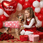 Valentines Dog Sweater Heart Dog Valentines Outfit Soft Warm Knitted Pet Clothes Cold Weather Puppy Clothes for Small Medium Dogs Cats - Image 6