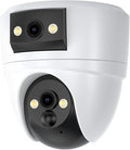 VSTARCAM 2K Dual Lens Security Camera Indoor, Free Cloud & SD Storage, No-Drill Ceiling Mount, 360° PTZ & Wide Angle, WiFi 6 2.4/5G, Color Night Vision, Motion Alerts, 6-Month Battery, 2-Way Talk