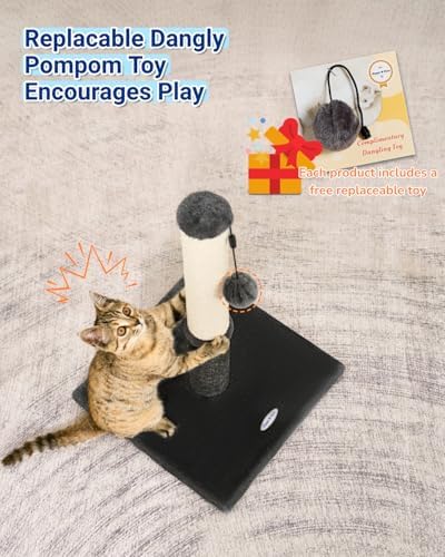 Happi N Pets Cat Scratching Post, Cat Scratchers for Indoor Cats with Toys - Image 5