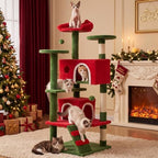 DUMOS 54 Inch Cat Tree Tower with Scratching Posts - Image 2