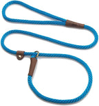 Mendota Pet Slip Leash - Dog Lead and Collar Combo - Made in The USA - Blue, 3/8 in x 6 ft - for Small/Medium Breeds