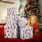 Roowest 5 Pcs Christmas Nesting Gift Boxes with Lids Cat Stackable - Image 5