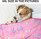 Dono 1 Pack 3 Dog Blankets, Soft Fluffy Fleece Pet Blanket Warm Sleep Mat Paw Print Design Puppy Kitten Throw Blankets Doggy Blanket for Dogs - Image 6