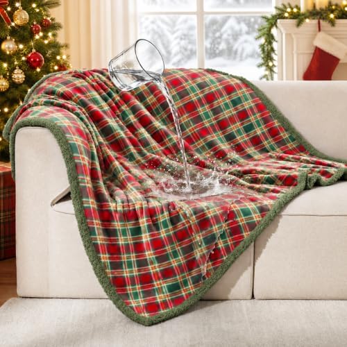 Luciphia Waterproof Blanket for Large Dog, Reversible Sherpa Couch Cover by luciphia