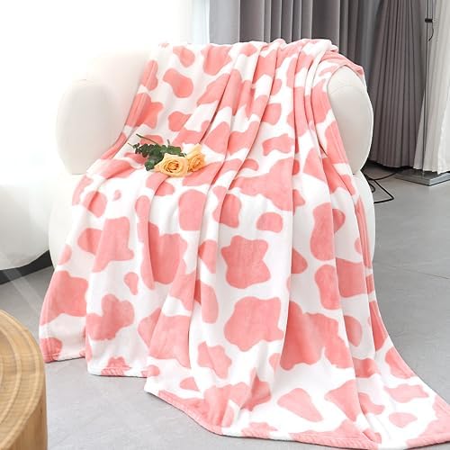 Pink Throw Blanket, 50x60 Inches by IMUKU