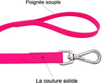 Waterproof Dog Training Leash 50FT 30FT 15FT 10FT 5FT Heavy Duty Recall Long Lead for Large Medium Small Dogs (50FT, Pink)