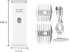 Dog Clippers,Quiet Washable USB Rechargeable Cordless Dog Grooming Kit,Electric Pets Hair Trimmers Shaver Shears for Dogs and Cats White