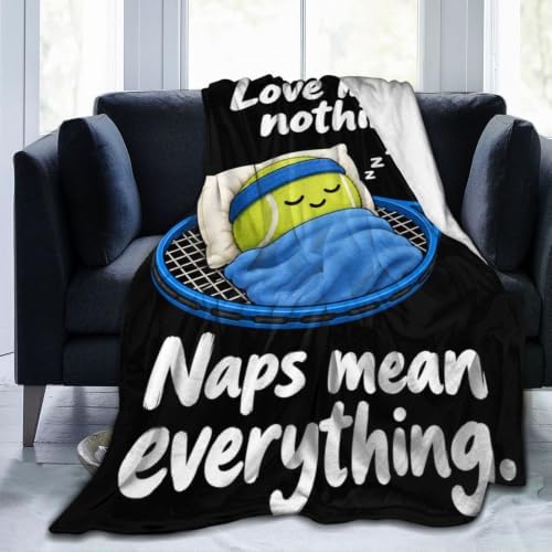 Sleepy Tennis Blanket Throw Gift for Girls Women 80"X60" by Unknown