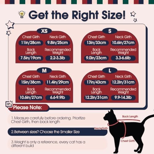 IECOii Christmas Cat Sweater for Cats, Kitten Holiday Sweater Ugly, XS-L - Image 4