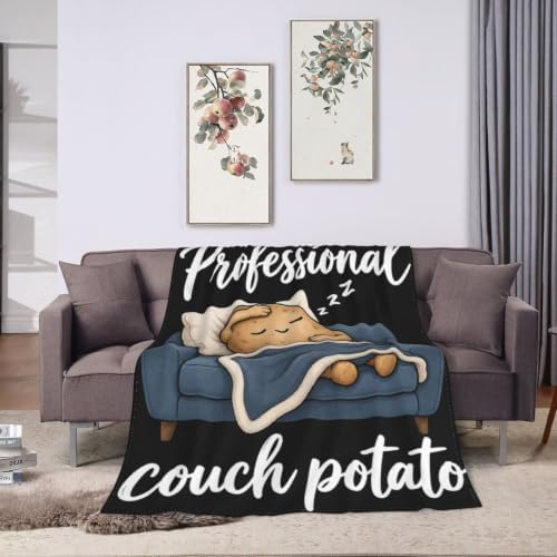 Sleepy Potato Blanket Throw Gift for Girls Women 60"X50" - Image 3