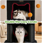 Small Cat Tree Tower Scratching Post for Indoor Cats Large Adult - Image 3