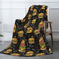 Hamburger Throw Blanket - Ultra Soft Cozy Fast Food Blanket, Fun Gift for Burger Lovers, Couch Blanket for Adults Women Men Kids 50"x40" by Odfovowo