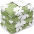 Reginary 4 Pcs Guinea Pig Fleece Cage Liners, White Flower, 24 x 16 Inch by Reginary