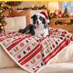 Luciphia Waterproof Dog Christmas Blanket Fleece Sherpa Reversible Soft - Image 6