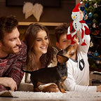 Senneny Christmas Dog Toys, Squeaky Snowman Plush with Ropes for Tug of War, Durable Interactive Chew Toys for Puppy Small Medium Large Dogs - Image 6