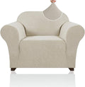 Stretch Chair Cover Chair Slipcovers with Arms 1-Piece Chair Sofa Slipcovers or Living Room Non Slip Armchair Cover Furniture Protector Dogs Pet Friendly(Armchair,Island Fossi)
