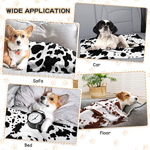 Rezutan Blanket for Large Dogs & Cats Soft Reversible Cute Paw 40"x31" - Image 5