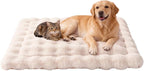 SOMAHE Plush Dog Bed Mat, Machine Washable, Large 35x27 Milky White | Machine Washable + Non-Slip Paw Bottom: plush dog mat stays fluffy and helps reduce sliding on indoor floors.