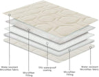 Tcksstex Waterproof and Anti-Slip Dog Bed Cover and Pet Blanket Sofa Pet Bed Mat ，car Incontinence Mattress Protectors Furniture Couch Cover for Most Cats Dogs, Pets（40x50-Ivory）