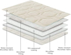 Tcksstex Waterproof and Anti-Slip Dog Bed Cover and Pet Blanket Sofa Pet Bed Mat ，car Incontinence Mattress Protectors Furniture Couch Cover for Most Cats Dogs, Pets（68x82- Ivory）