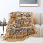 Pronghorn Blanket, Wildlife Throw Gifts for Adults Kids 80"X60" - Image 5