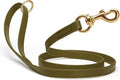 Viper Biothane K9 Working Dog Leash Waterproof Lead for Tracking Training Schutzhund Odor-Proof Long Line with Solid Brass Snap for Puppy Medium and Large Dogs 4ft, Olive Drab Green