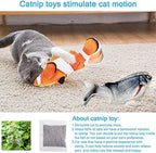 Interactive Cat Toys Flopping Fish with Catnip, Motion Activated Cat Toy - Image 3