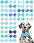 PET SHOW 30 Pack Winter Dog Bowties Bulk for Large Dogs by PETSHOW